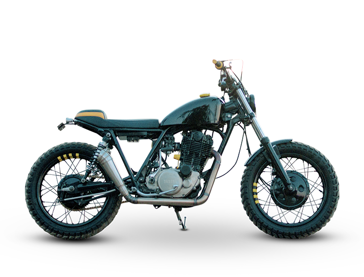 1986 Yamaha SR400 Scrambler: Built for Blacktop and Dirt Tracks