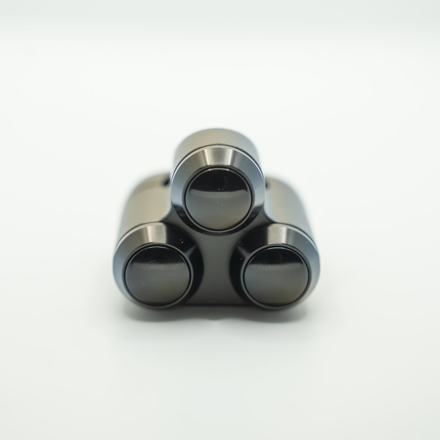 Interrupteur mince à 3 boutons – Noir - 1"