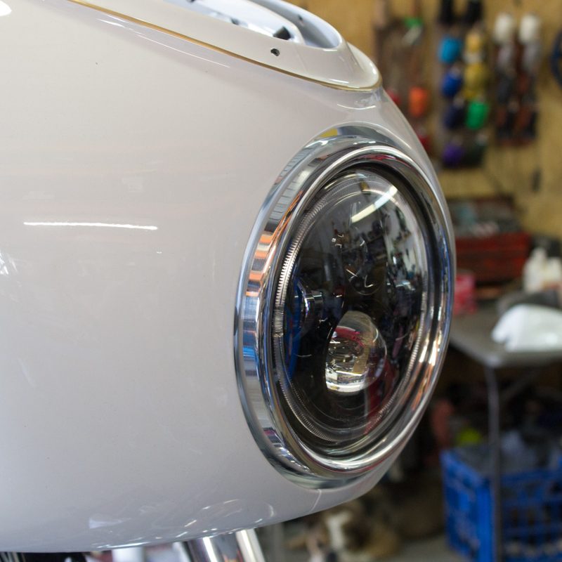 7" Flashpoint Classic LED Headlight Polished