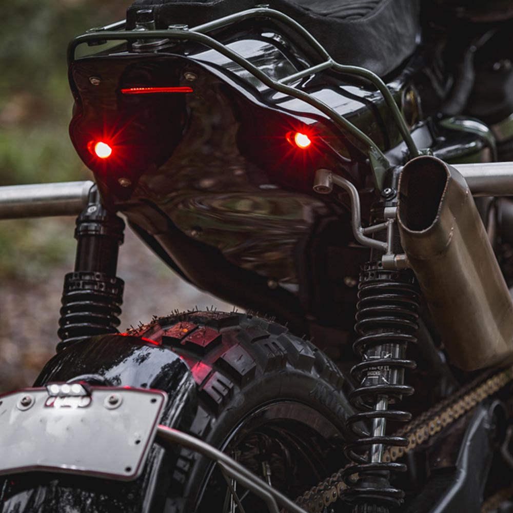 Éclairage de plaque de moto