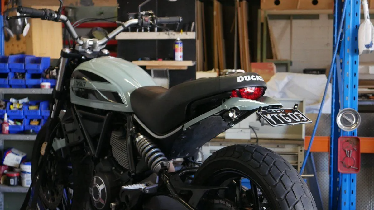 Ducati Scrambler- The simple DIY tail tidy