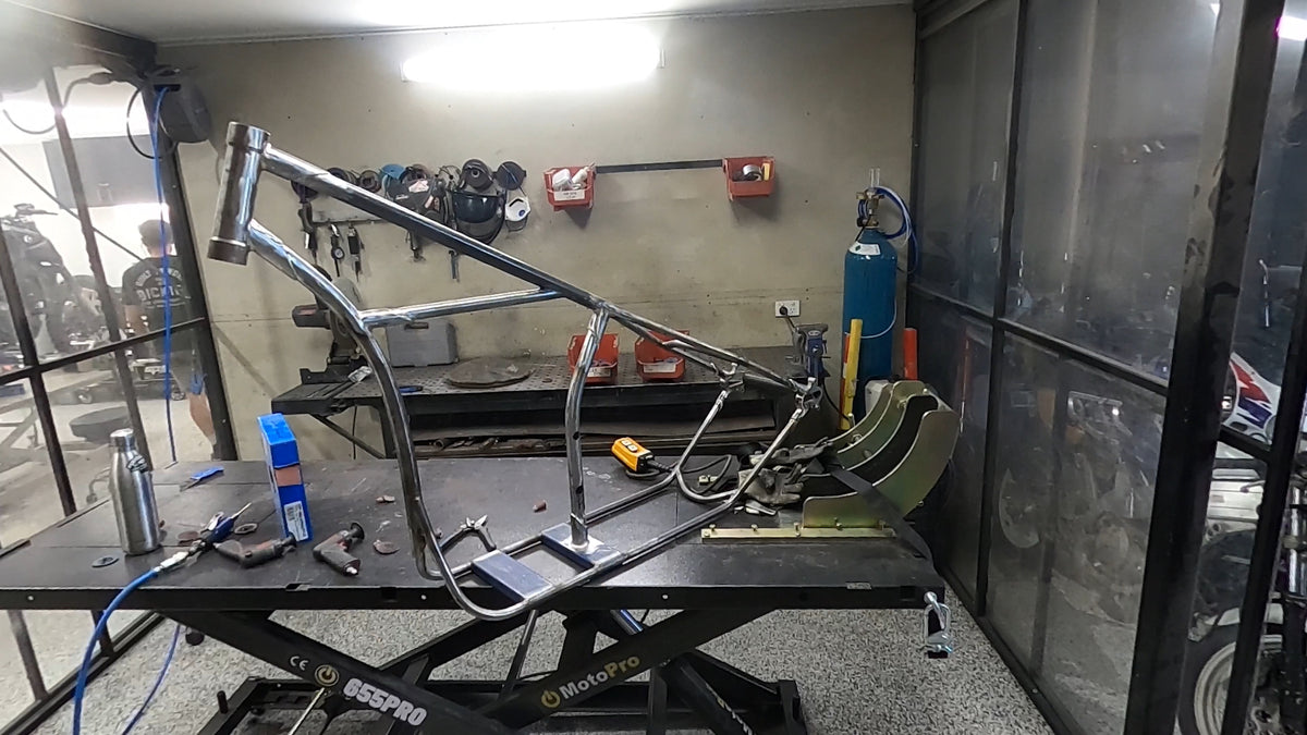 Chopper Frame Build Custom Built Speedway Chopper Frame