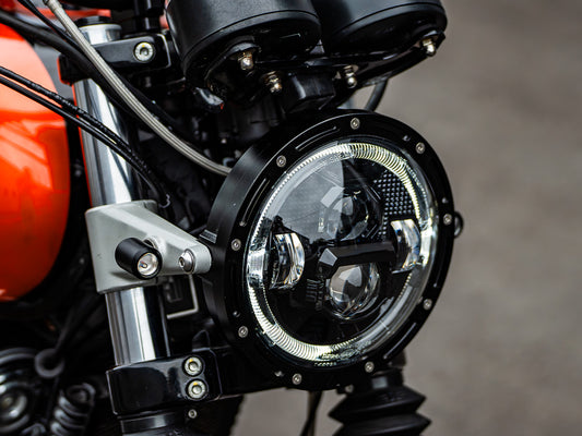 How to swap to an LED headlight on a Royal Einfield Interceptor or Continental GT