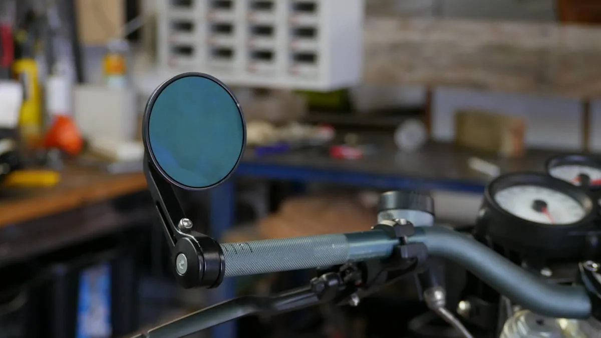 How to fit bar end mirrors to a cafe racer….Properly!