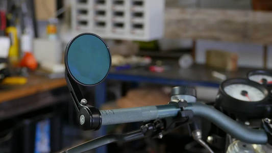 How to fit bar end mirrors to a cafe racer….Properly!