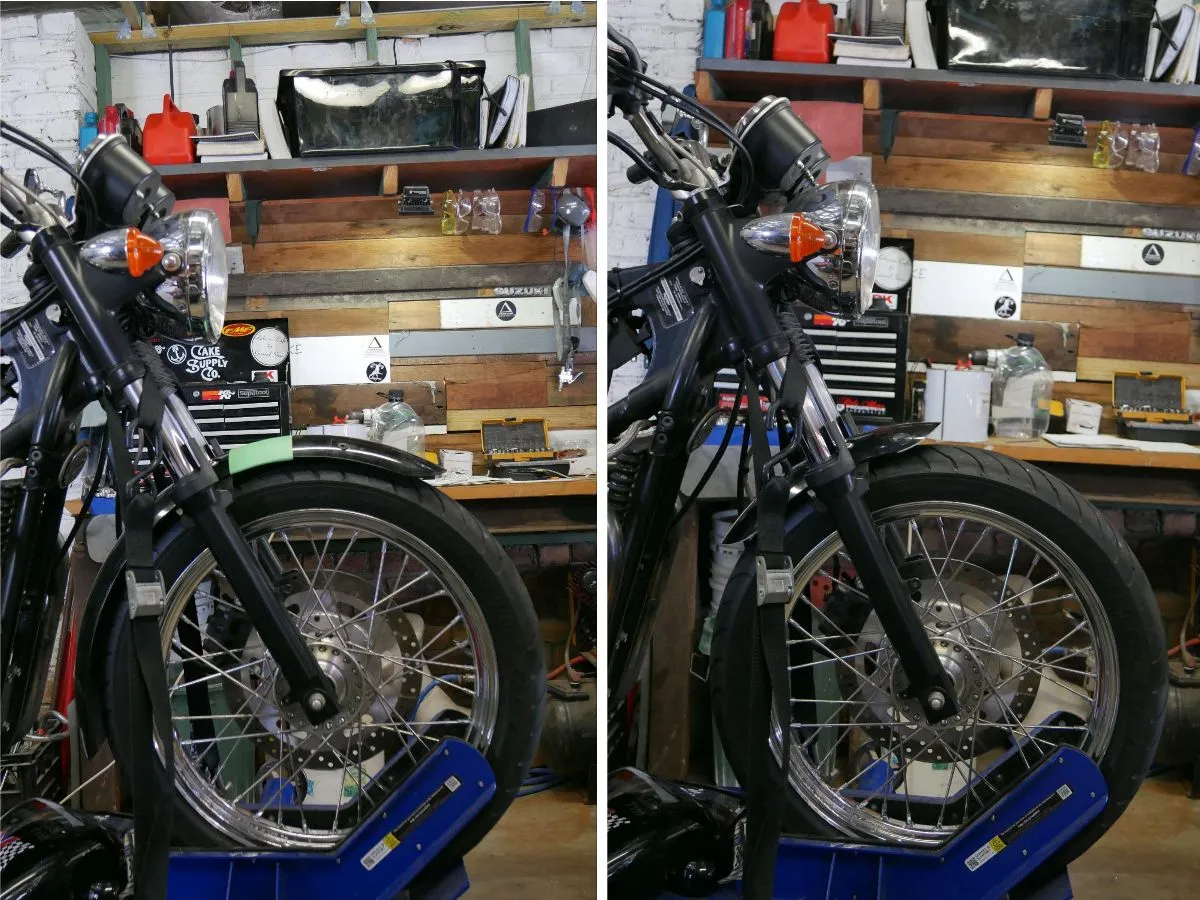 Trimming your Cafe Racer’s front fender
