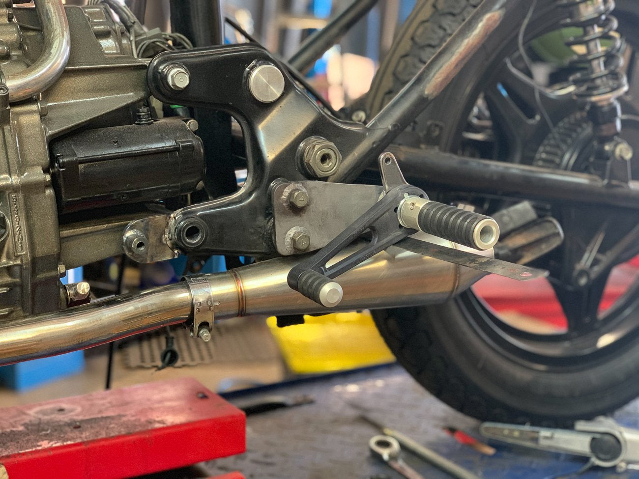 Rearset install on a Honda CX500 | Purpose Built Moto