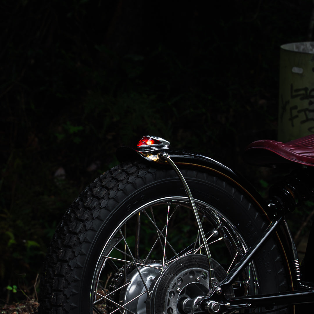 DECO FENDER MOUNTED LED TAIL LIGHT BRASS - PURPOSE BUILT MOTO