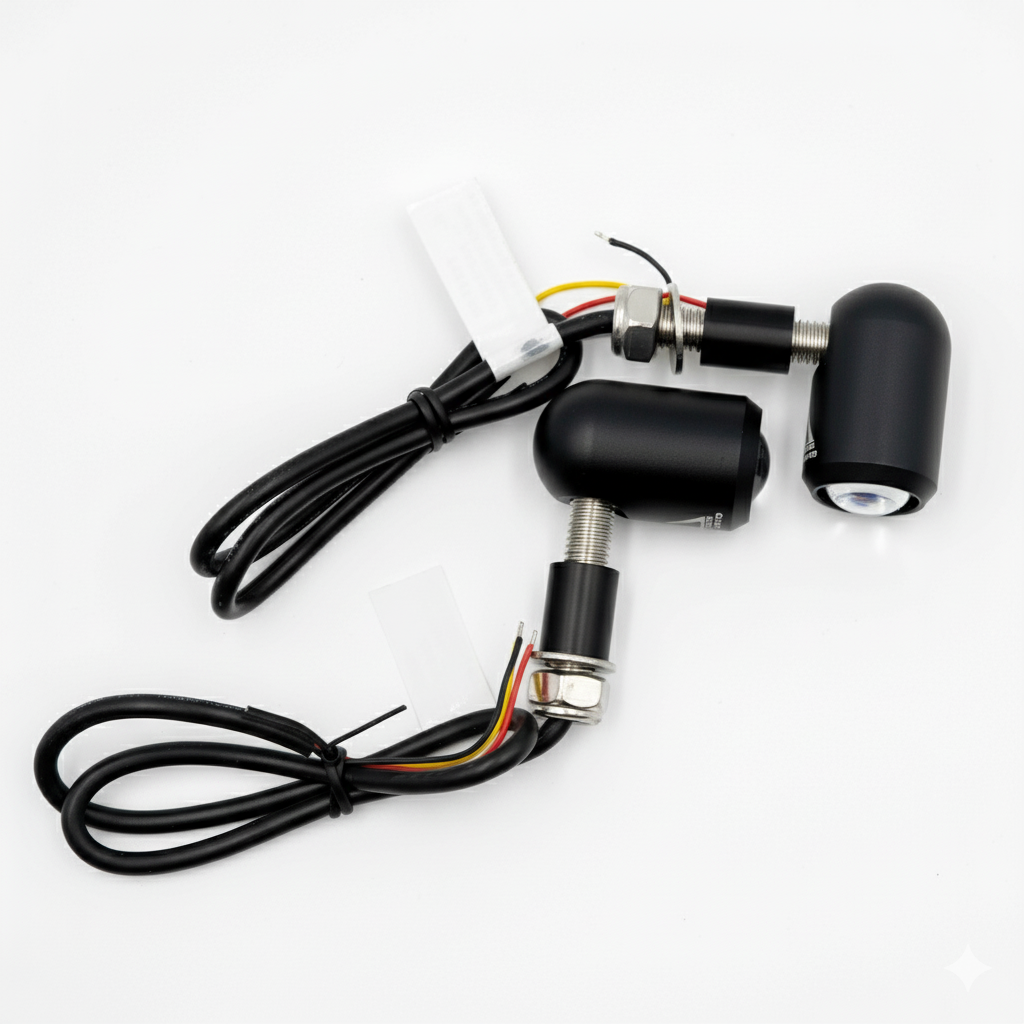 DOME 3 IN 1 LED INDICATORS BLACK - PURPOSE BUILT MOTO