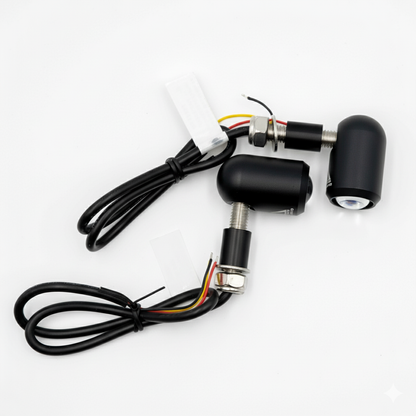 DOME 3 IN 1 LED INDICATORS BLACK - PURPOSE BUILT MOTO