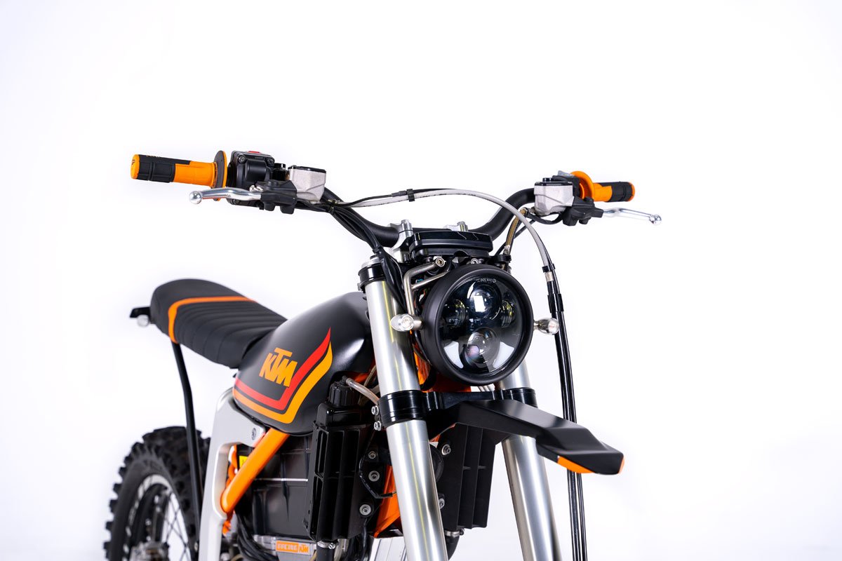 Image showcasing KTM Electric Motorcycle Scrambler – Grid Cycles