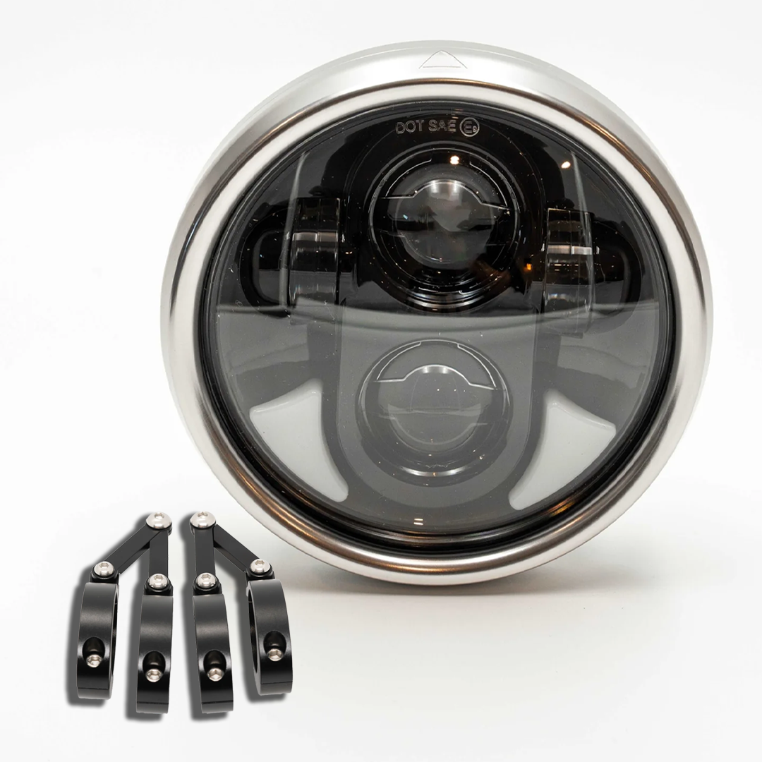 Flashpoint Classic LED Headlight 5.75" Polished