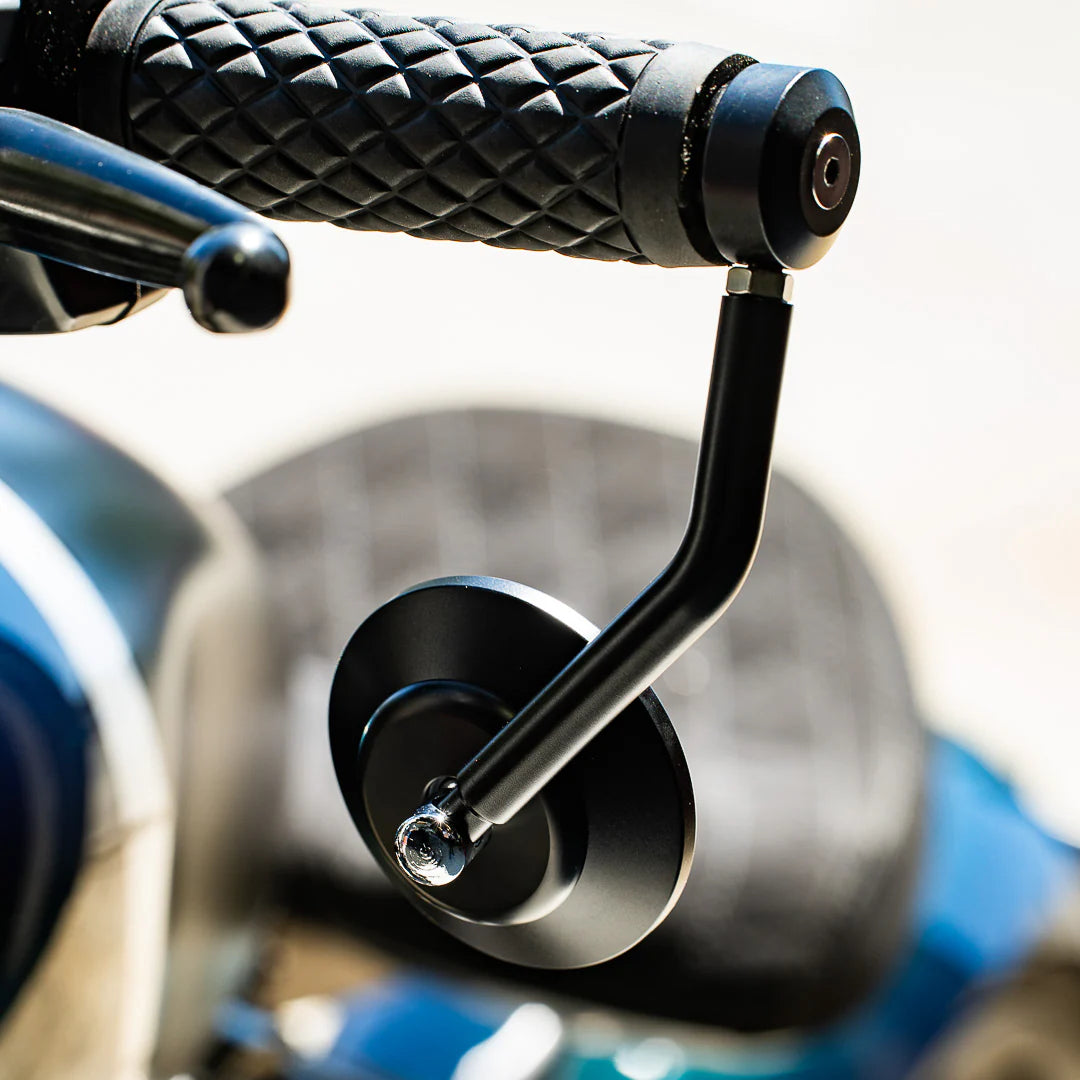 Anodized Black Bar End Mirror