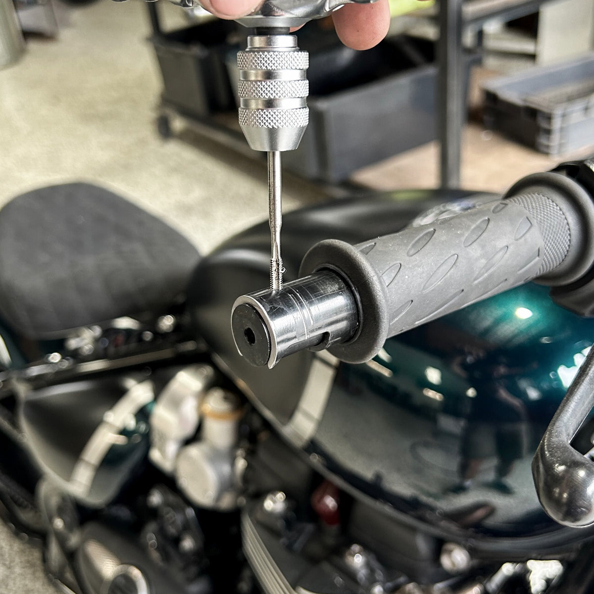 Scrambler Bar End Mirror Install
