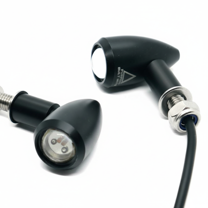 HOLLOW TIP X 3 IN 1 LED INDICATORS BLACK - PURPOSE BUILT MOTO