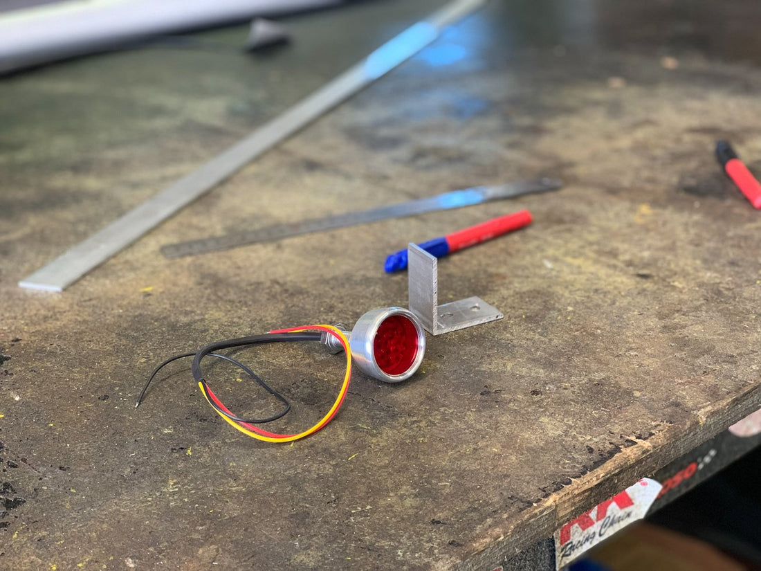 Installing a Fender mounted LED brake light