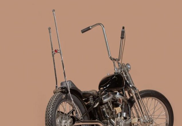 Chopper with clearance sissy bar