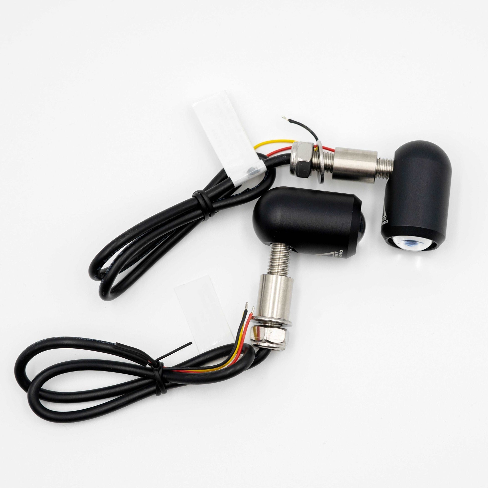 Black LED handlebar end turnsignals mini