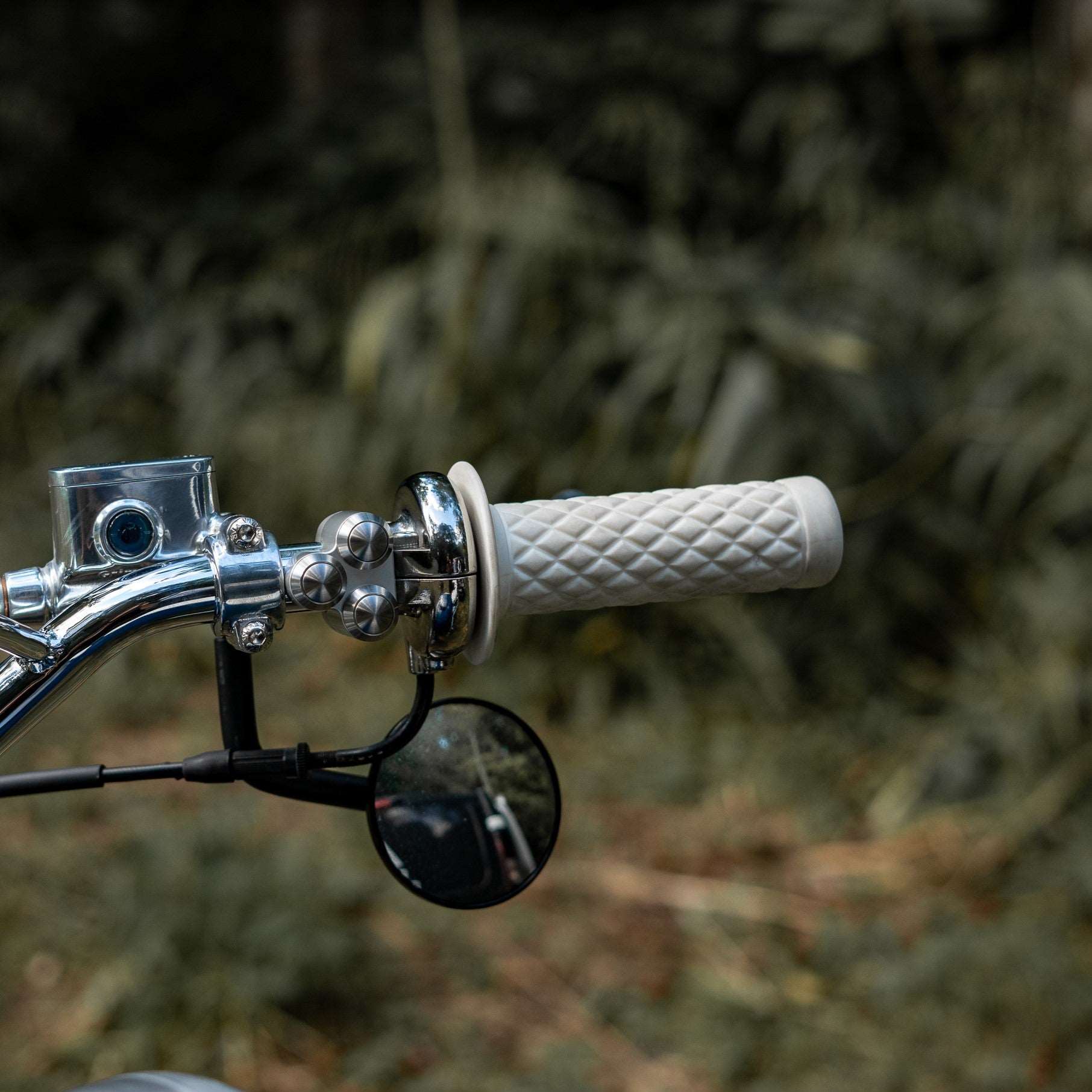 Domino Vintage Chrome Motorcycle Throttle | PBM