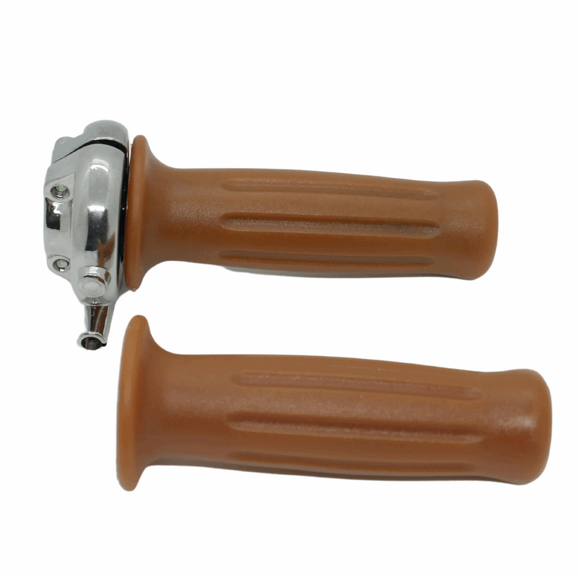 Domino Vintage Chrome Motorcycle Throttle | PBM