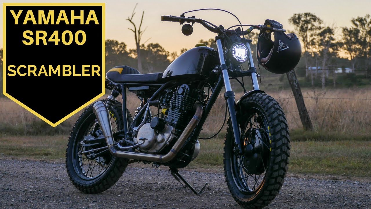バイク SR400 1986 Yamaha SR400 Scrambler: Built for Blacktop and Dirt Tracks
