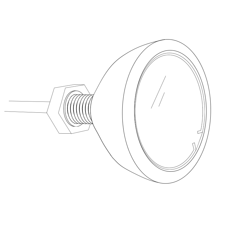 Orbit Chrome Mini LED Tail Light