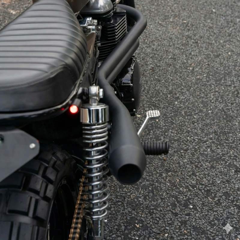 Mounted Torpedo Muffler Triumph