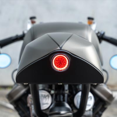 Orbit Mini Black LED Tail Light Purpose Built Moto