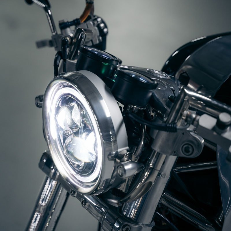 White DRL High Low Projector LED Headlight for Glide Low Rider Harley  Motorcycle 5.75 Inch Headlamp LED Motorcycle Light - China LED Light, LED  Headlight