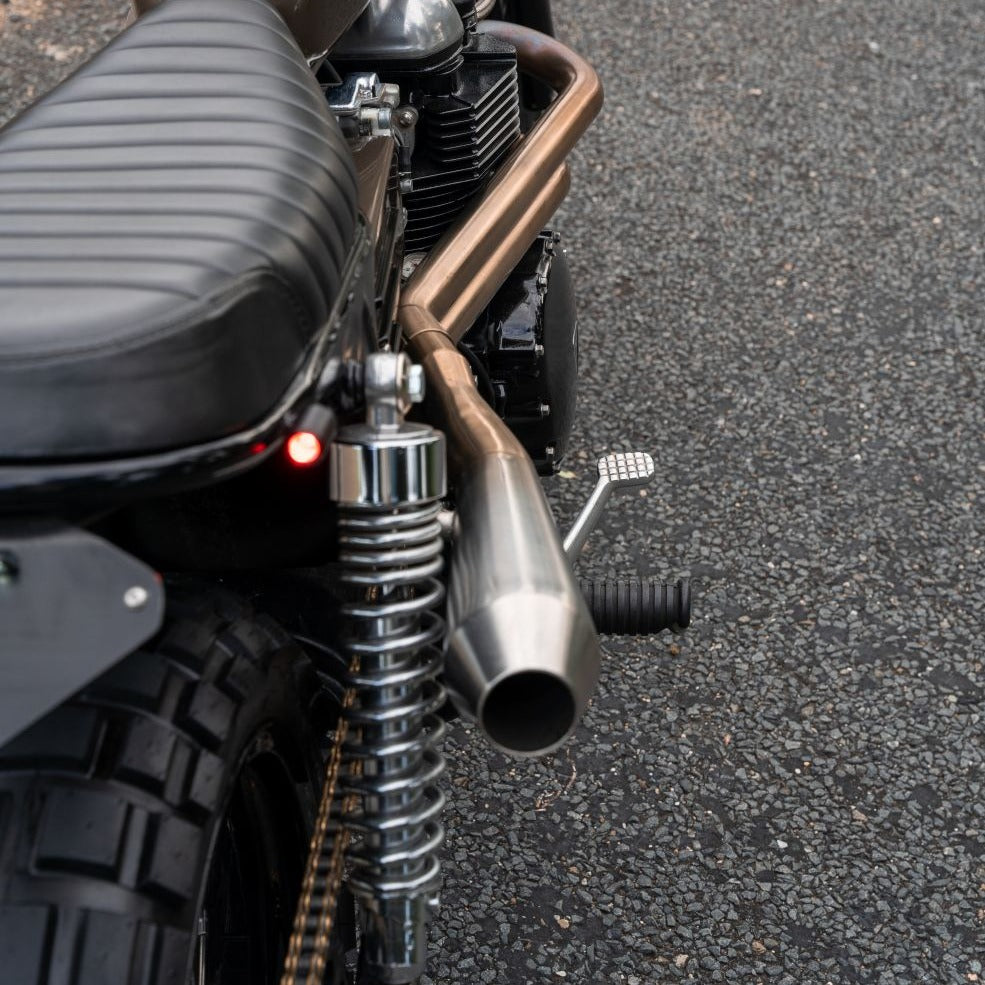 EBTOOLS Silencieux Échappement Moto Fibre Carbone 51mm Universel Avec DB Killer - Acier Inox
